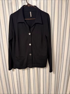 Hanna Andersson Black Button-Front Women's Jacket
